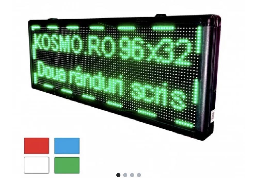 Firma luminoasa programabila app telefon 100x40cm, Reclama LED EXTERIO