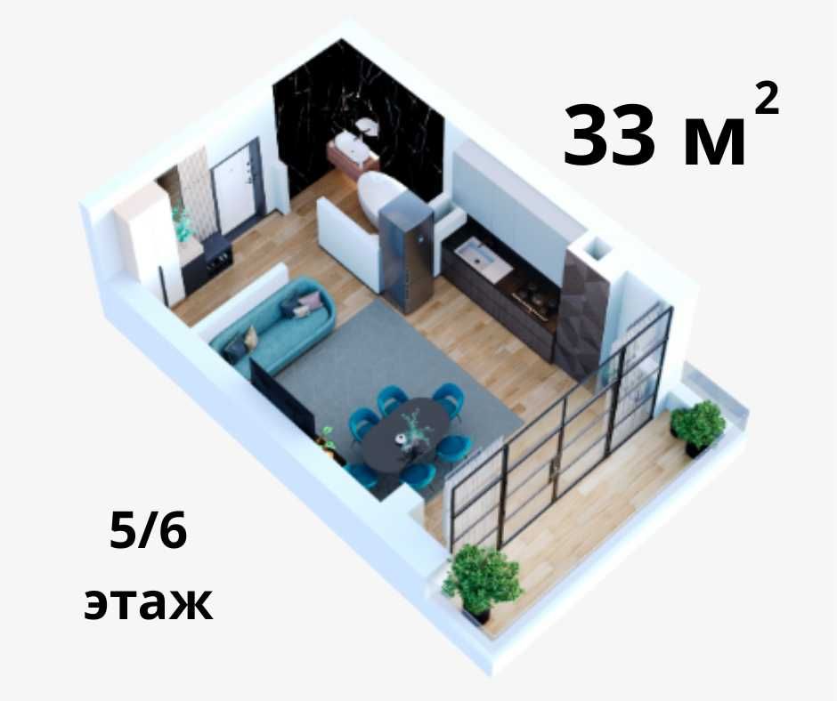 ЖК Grand City | Своя 1ком 33кв.м 5/6этаж (Рисовый, мечеть Ислом ота)