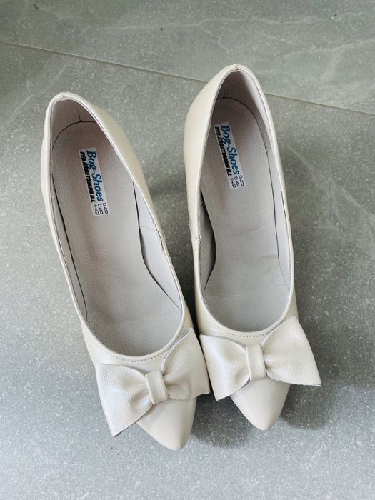 Pantofi stiletto piele naturala