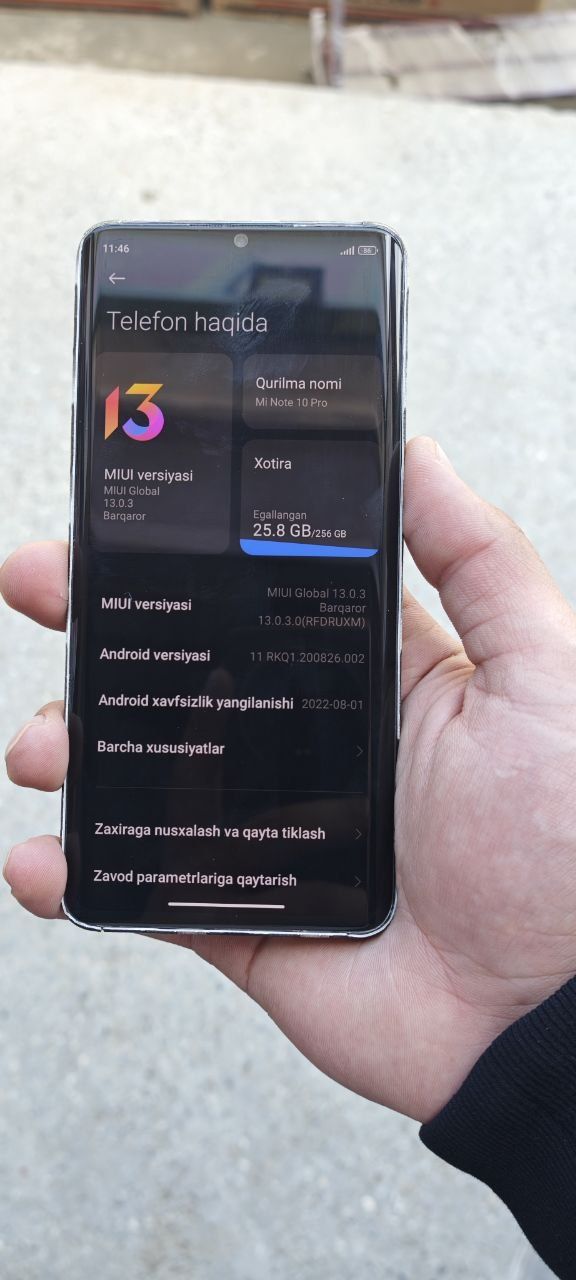 Xiaomi note 10 pro