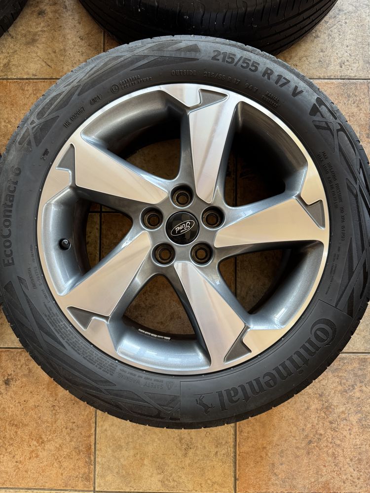 17” Оригинални Ford джанти – 5x108 – С Continental гуми! Без кривини!