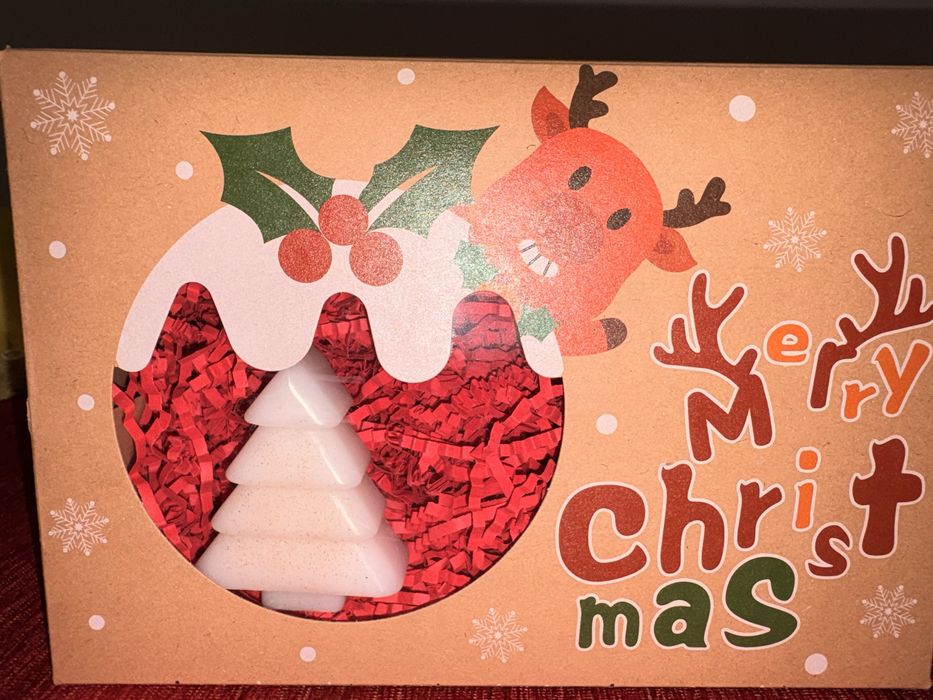 Cutie Cadou Craciun cu 3 lumanari parfumate