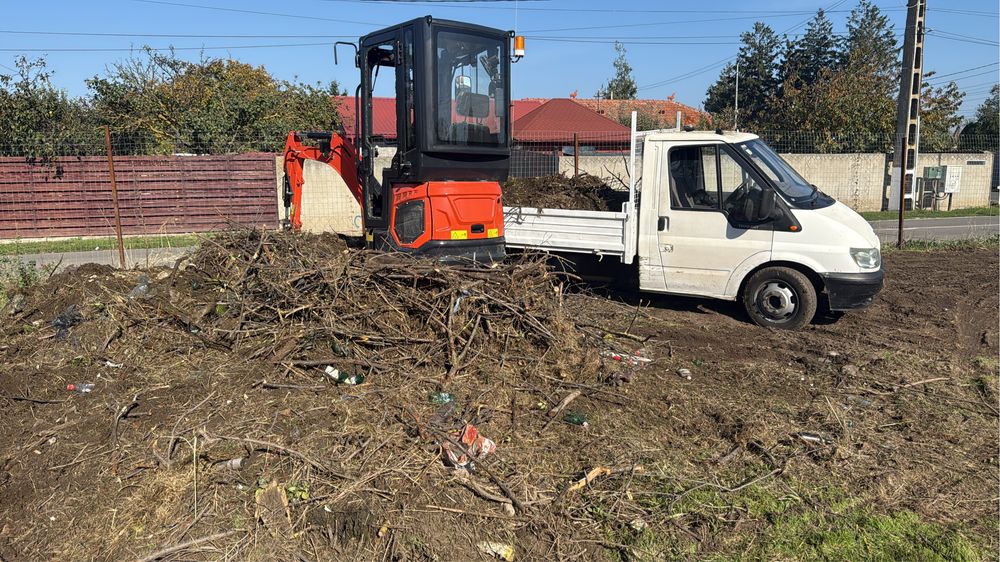 Execut lucrari Mini excavator + transport basculabil