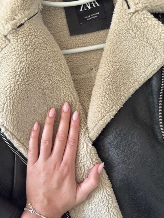 Зимно кожено яке zara
