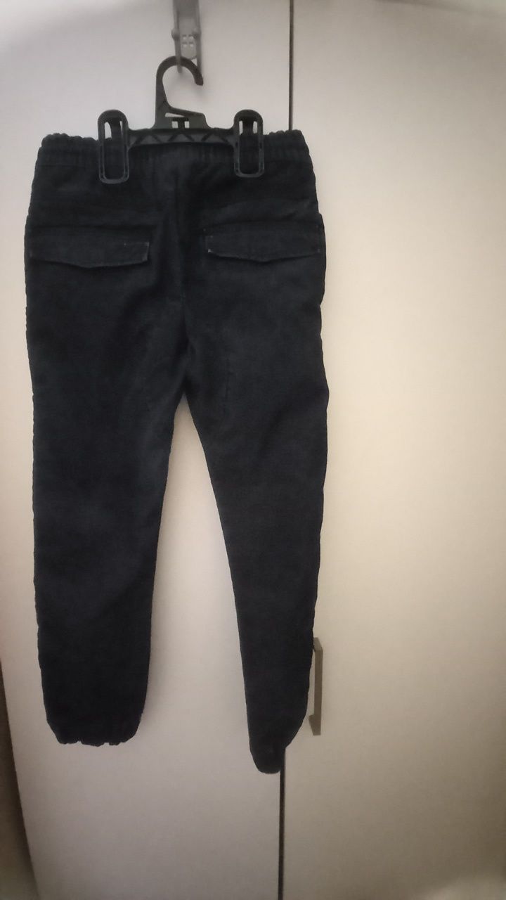 Pantalon raiat bleumarin Okaidi-8ani -128cm