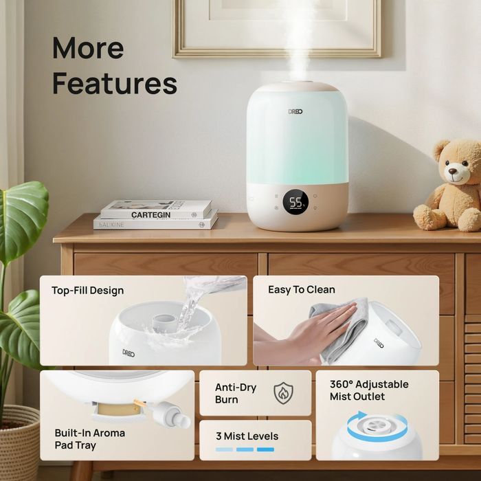 Увлажнитель DREO Cool Mist  3,7-литровый из США