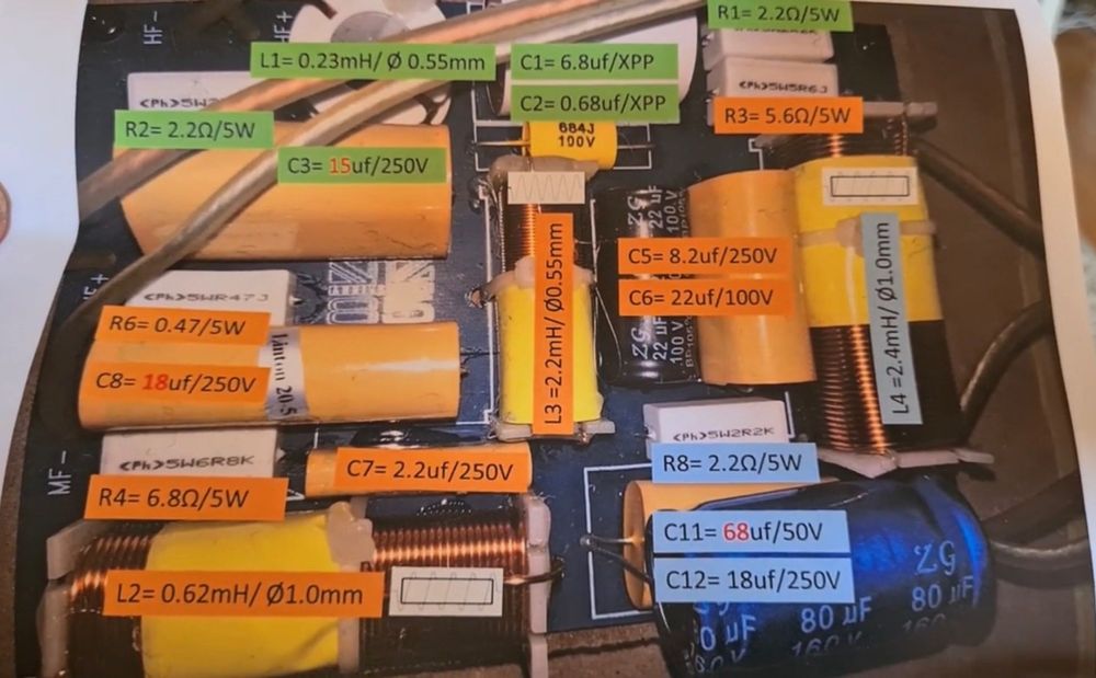 Wharfedale Linton 85 upgrade crossover