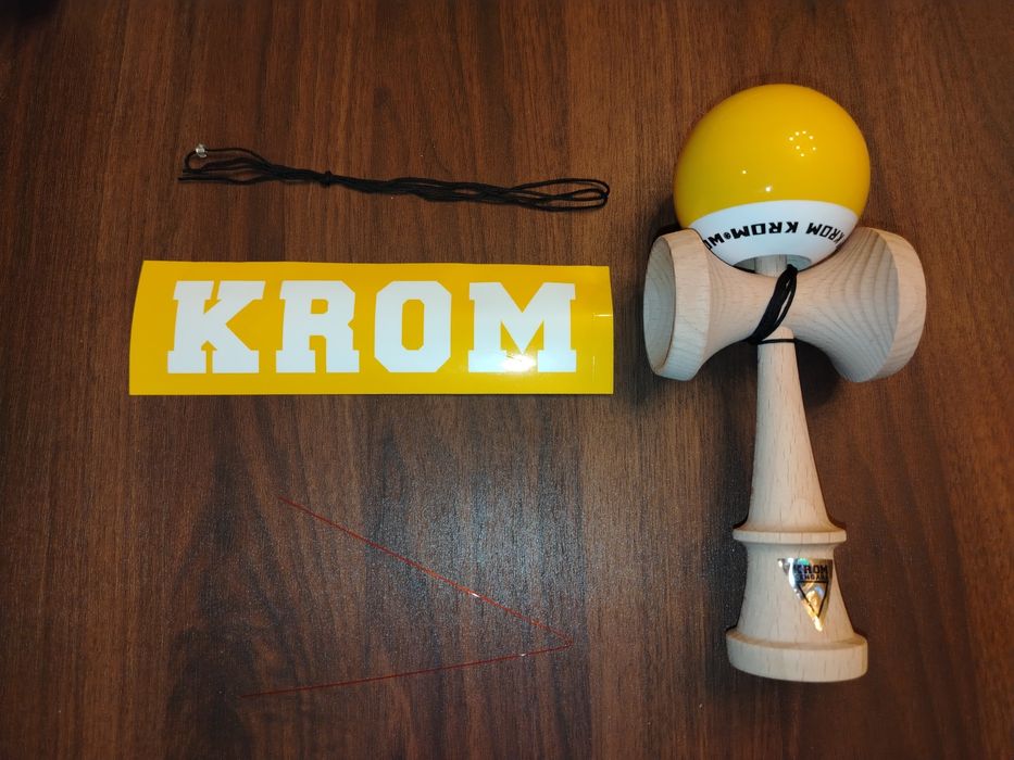 Krom Kendama - Yellow Sticky Clear