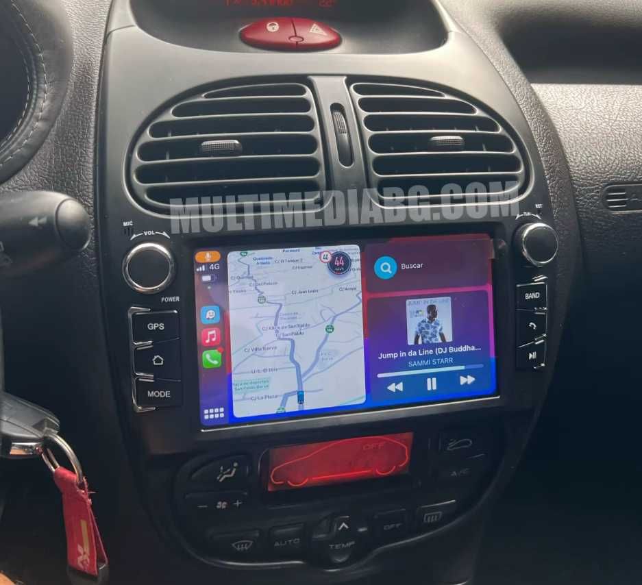 Peugeot 206 (2001-2006) Мултимедия Навигация Android