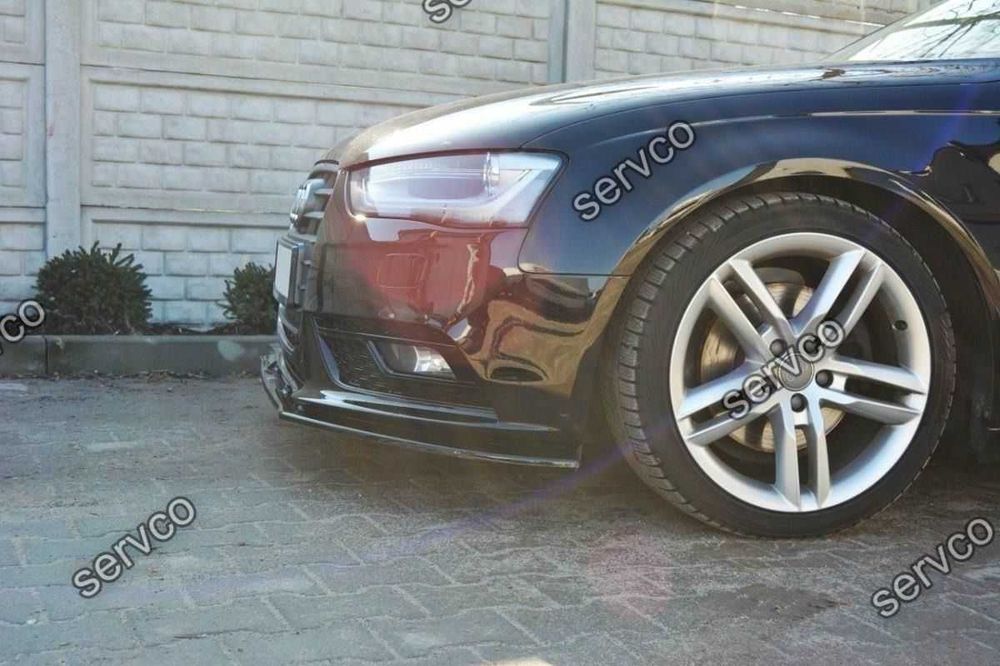 Prelungire splitter bara fata Audi A4 B8 2011-2015 v4 - Maxton Design