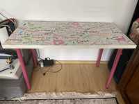 Masa de birou / Masa de dormitor sufragerie roz
