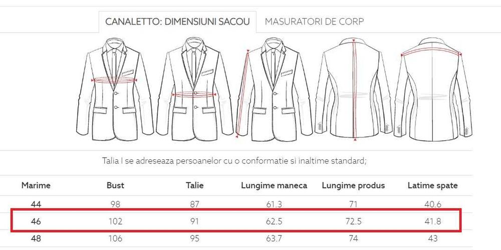 Sacou slim premium Roy Robson 50 L maro lana virgina