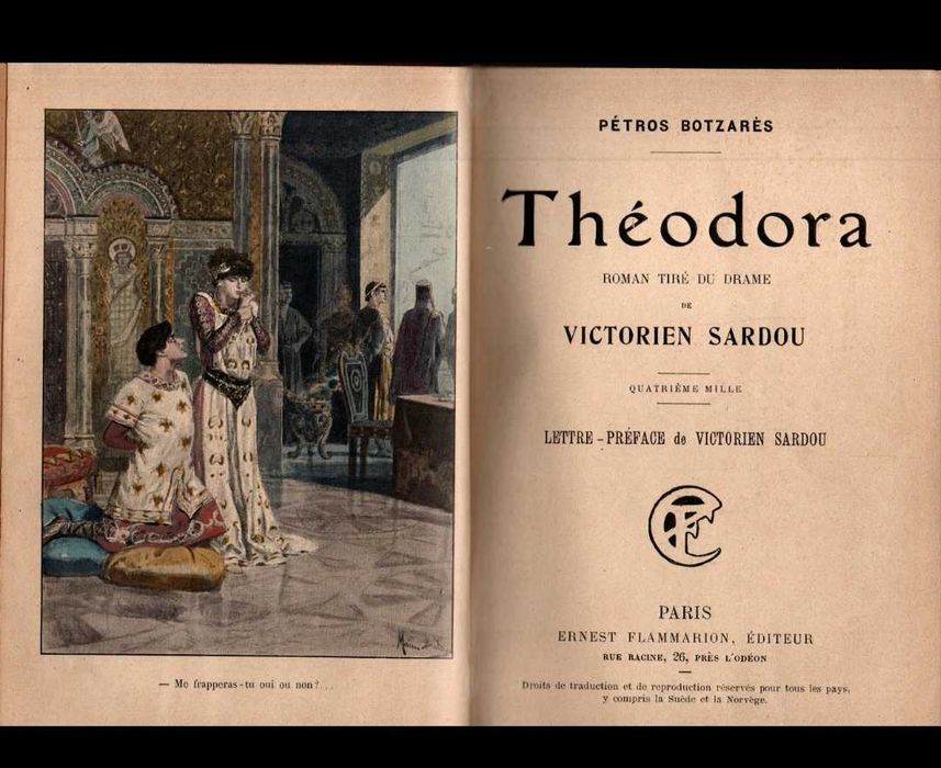Theodora - Victorien Sardou anul 1910