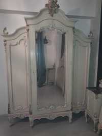 Dormitor venetian Silik antichitate lemn masiv marmura oglinzi cristal