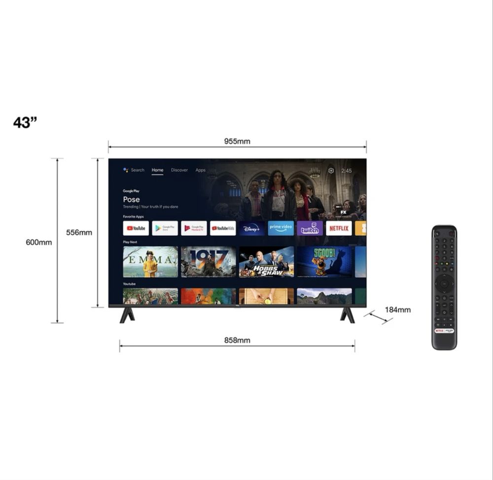 Smart TV TCL 43s5400a