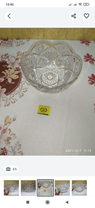 Новая хрустальная ваза сервантного хранение