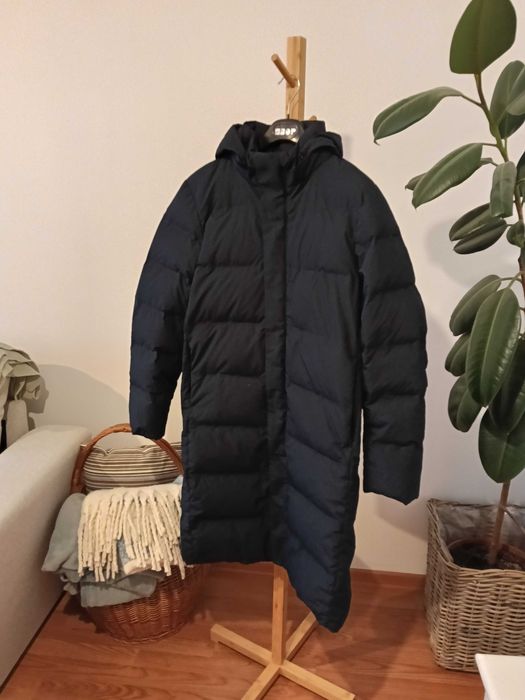 Дълго яке естествен пух