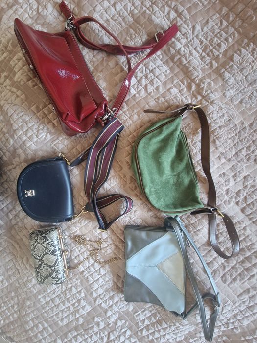 Сумки кожаные, клатчи