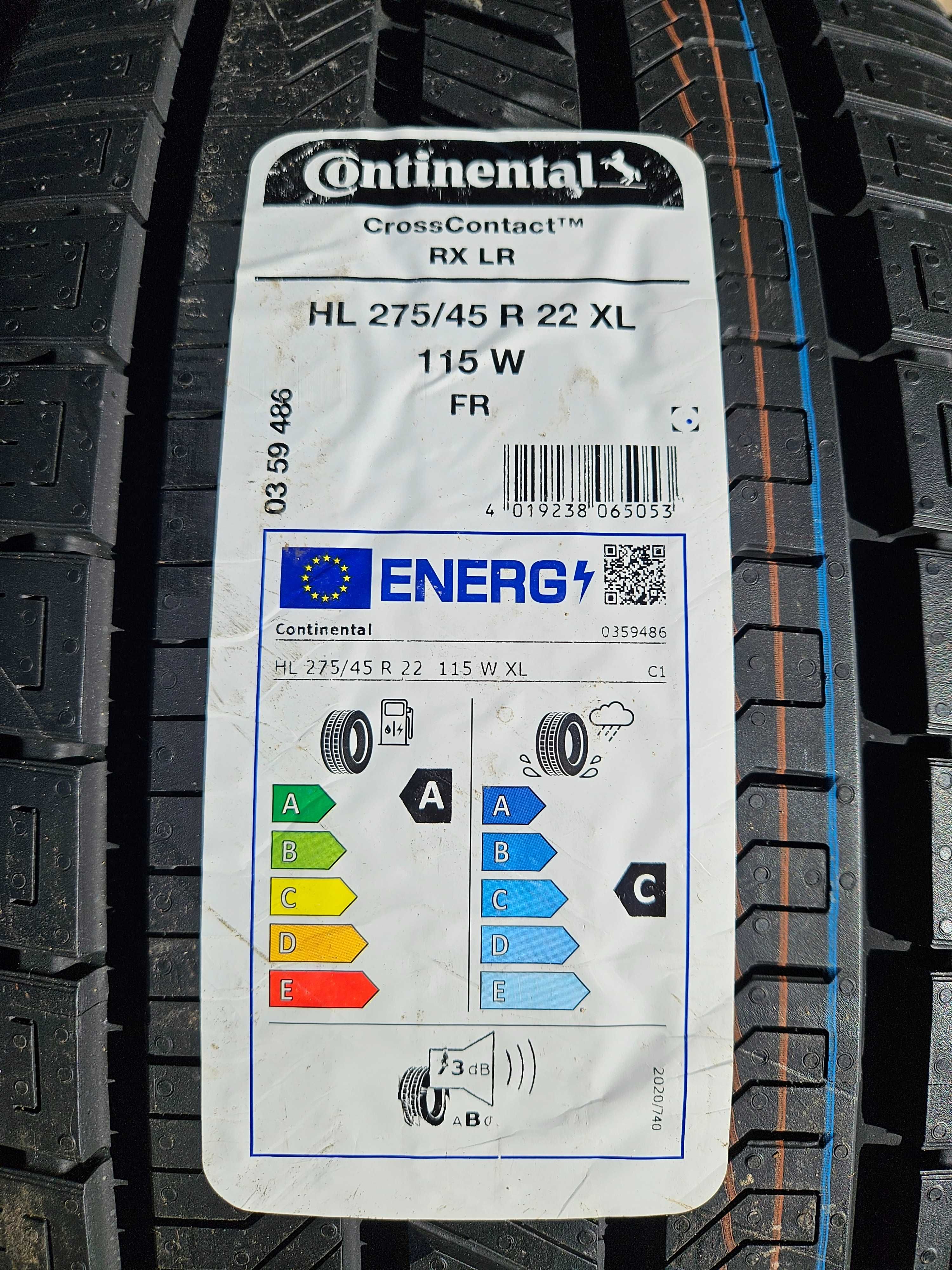 4Нови гуми 275/45R22 Continental CrossContact RX LR FR XL 115W DOT2024