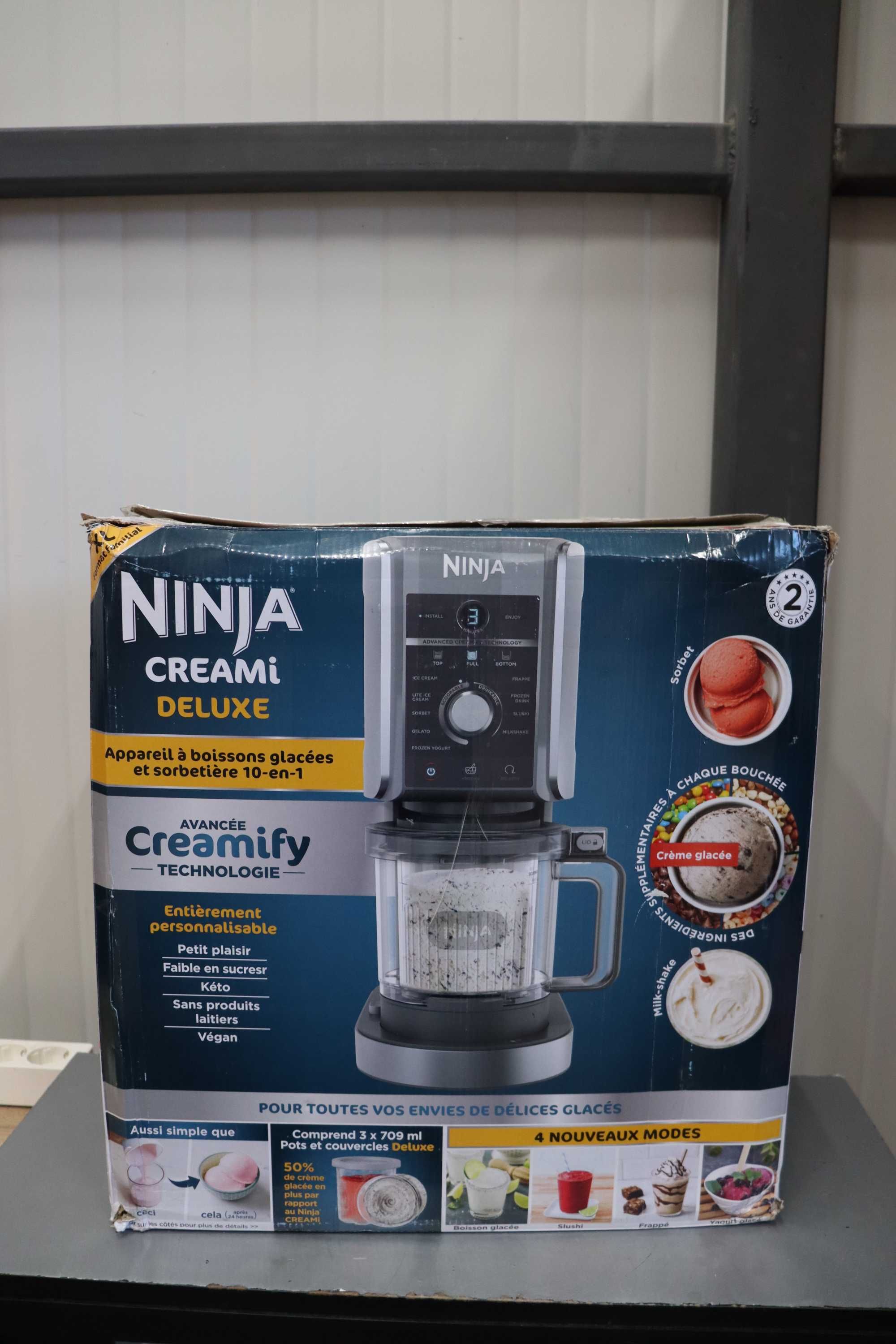 Ninja NC501 CREAMi Deluxe 11в1 сладолед, сорбета, смутита,зам. напитки