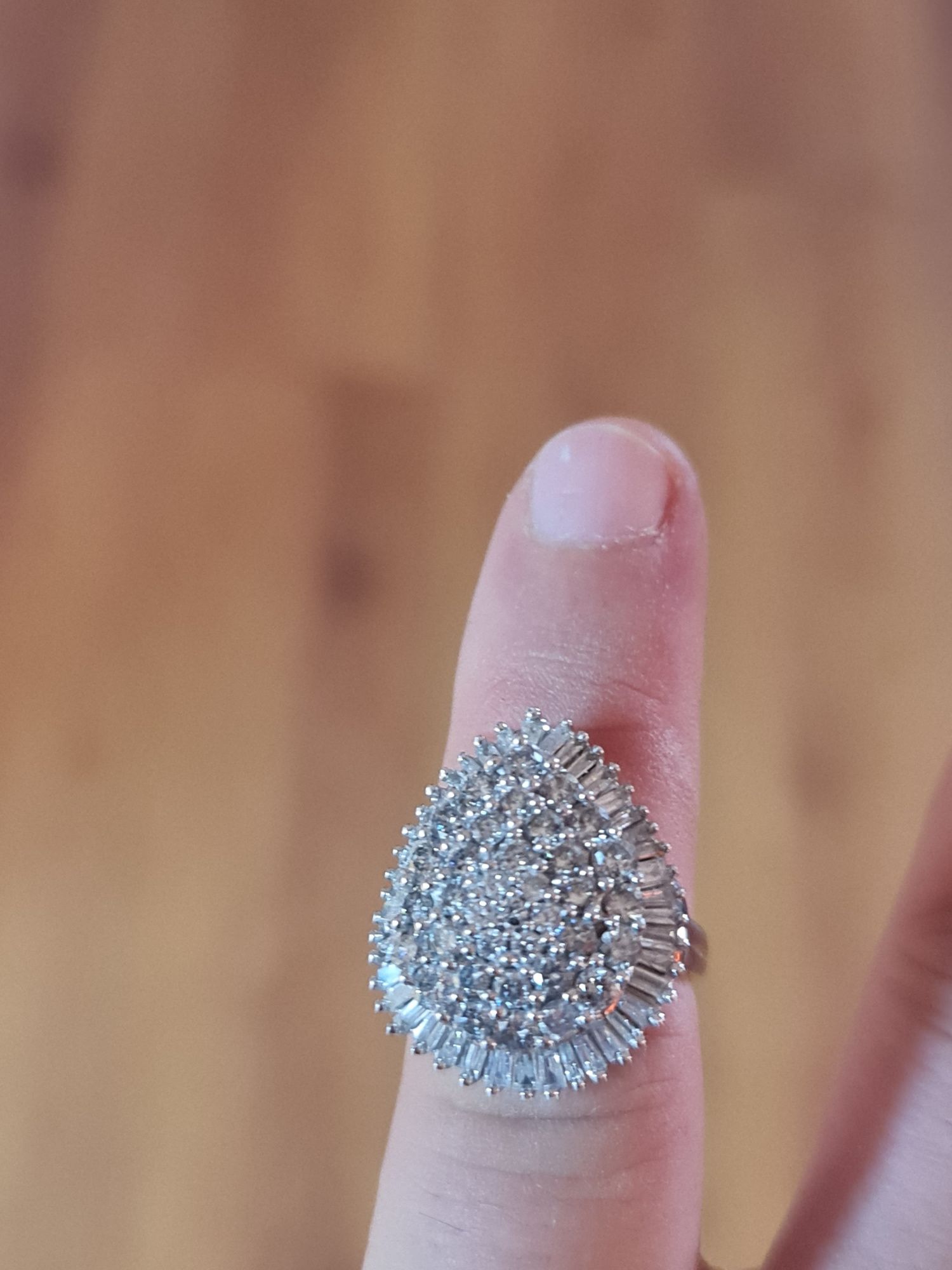 Inel aur cu diamante 3 ct okazie