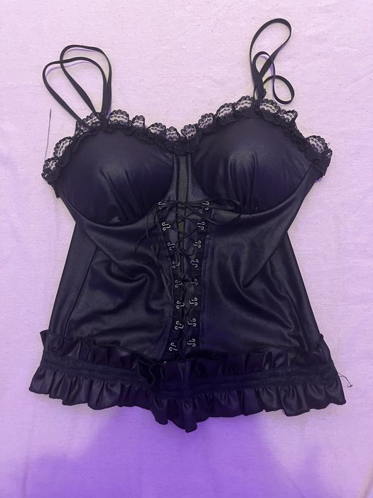 Дамски черен корсет