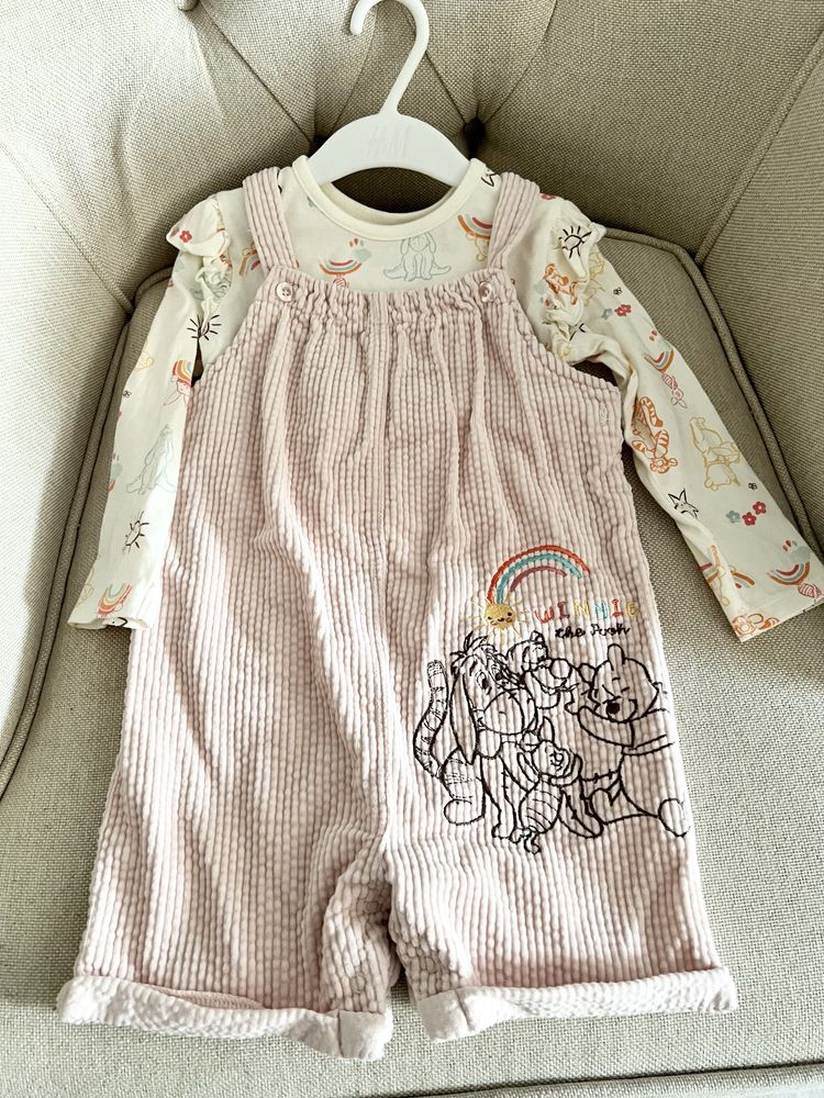 Set salopeta si bluza Winnie the Pooh 92 cm Primark