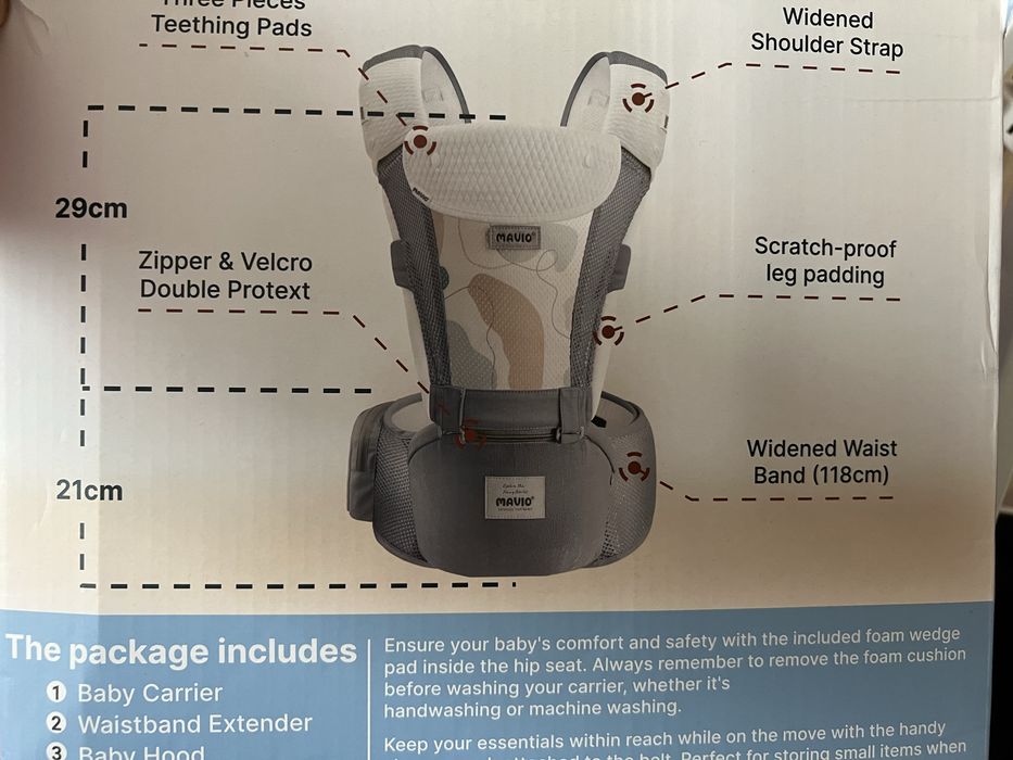 Marsupiu ergonomic penteu copii de la Mavio