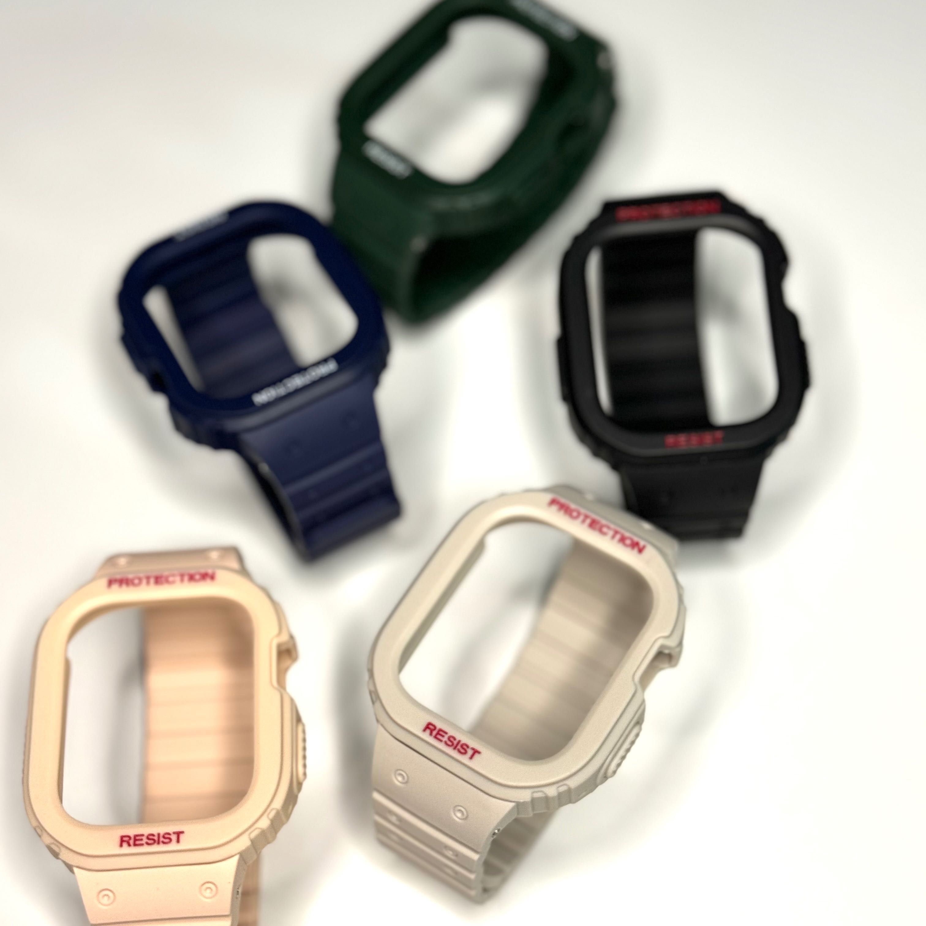 Удароустойчиво калъфче с каишка за Apple Watch ULTRA/SE/9/8/7/6/5/4