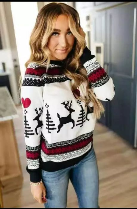 Коледен пуловер номер L