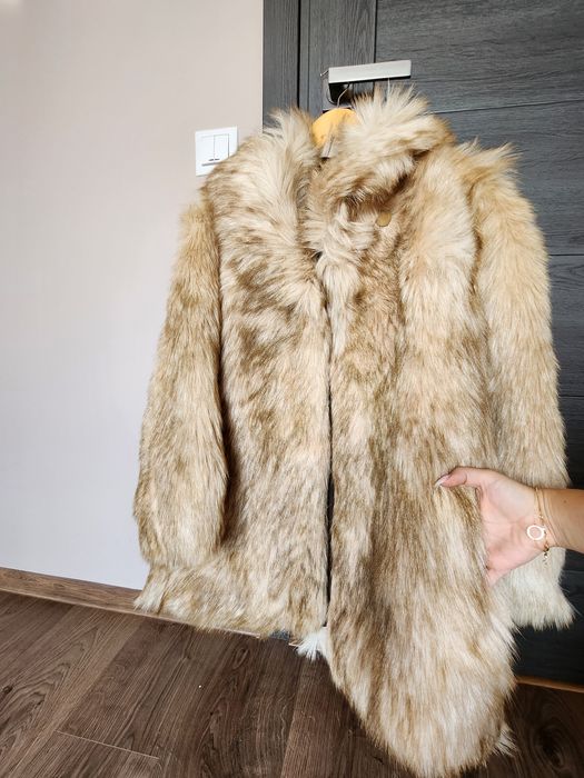 Haina vintage din blana naturala vulpe