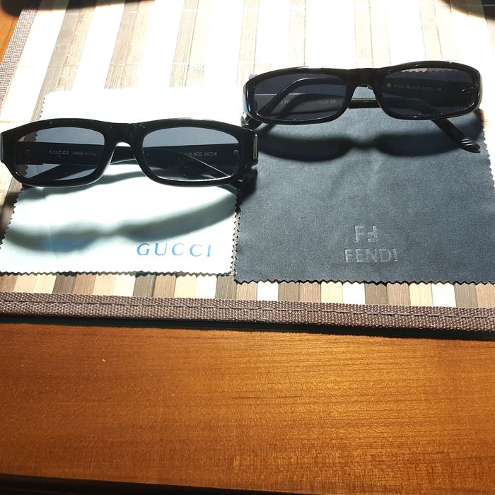 Ochelari de soare unisex GUCCI și FENDI, lentile polaroid