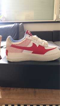 Nike Air Force 1 Shadow Summit White Gym Red