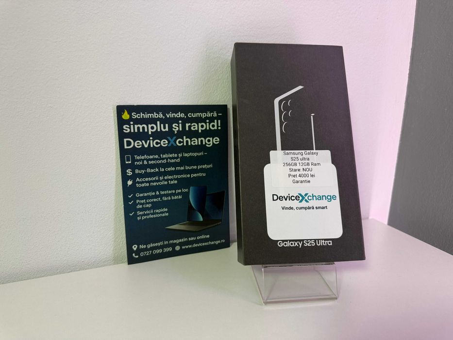 Samsung S25 Ultra 256 GB Nou * Garantie *Buy Back * deviceXchange