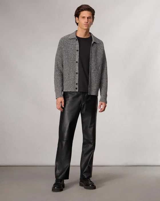 Rag & Bone, Cardigan din bumbac Dexter Marl, Gri, M