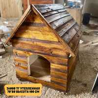 Будка и вольер собак утепленый домики для маленьких собак на зиму дом