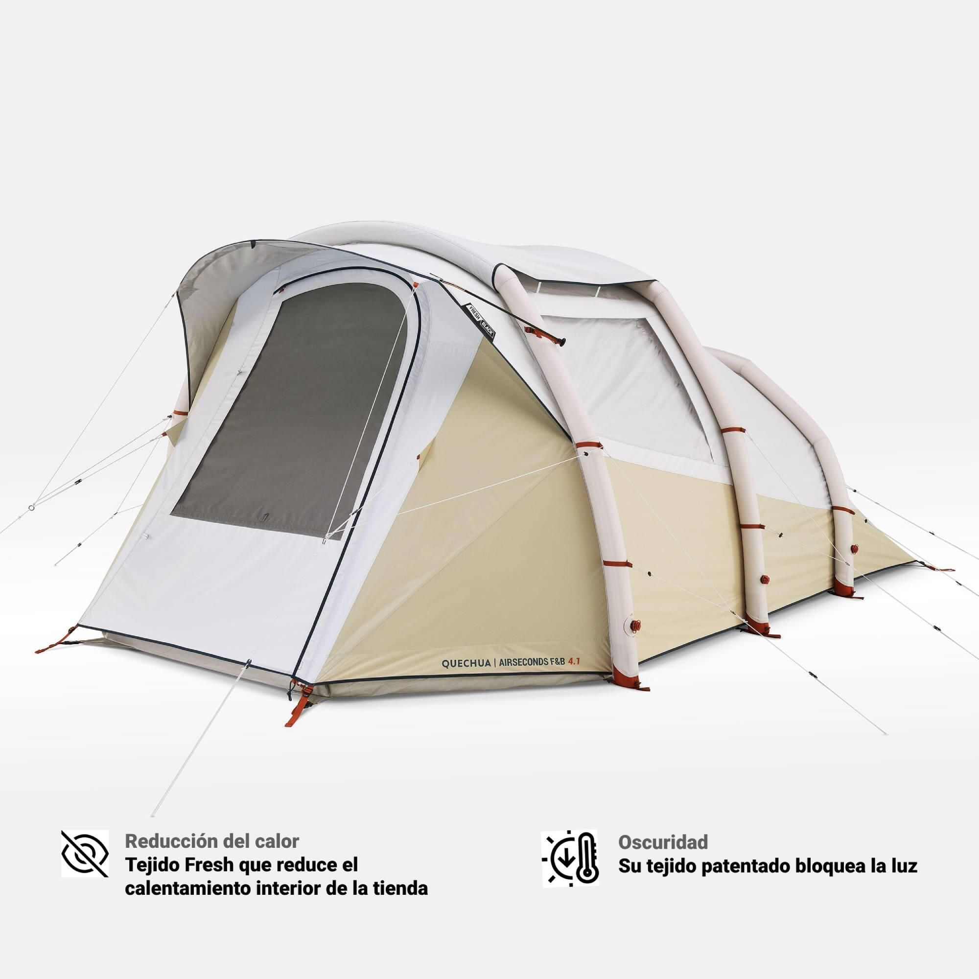 Cort camping 4 Persoane 1 Cameră - produs resigilat (nou) Decathlon