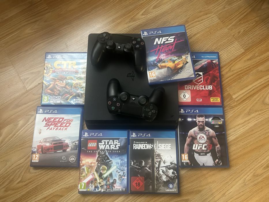 Playstation 4 slim 500 GB с 7 игри
