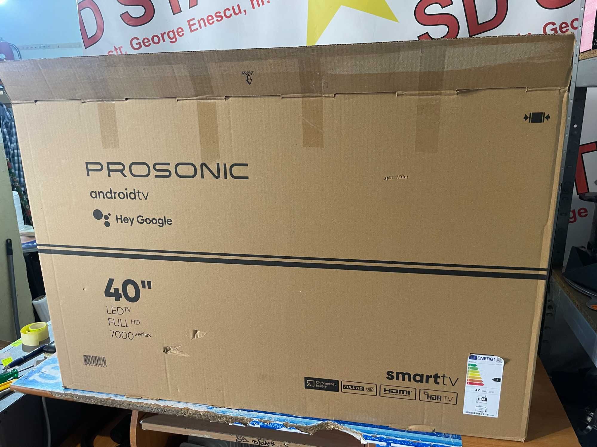 Televizor SMART Android Triplu Tuner Prosonic40UA7024/102cm Garantie