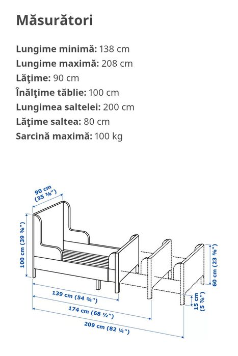 Pat fetiță ,copii ,reglabil  busunge