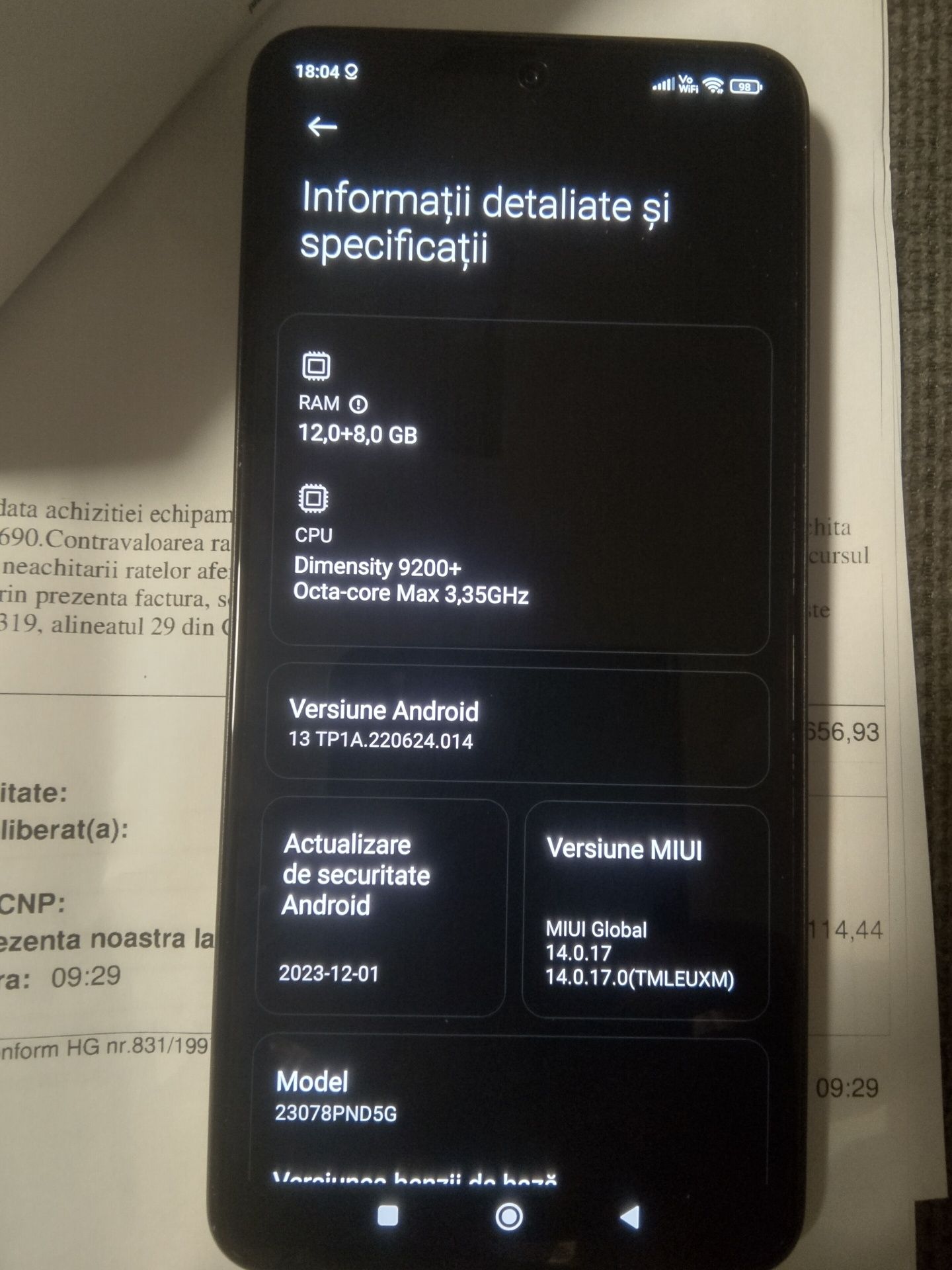 Vând/schimb Xiaomi 13t Pro 512/12 nou