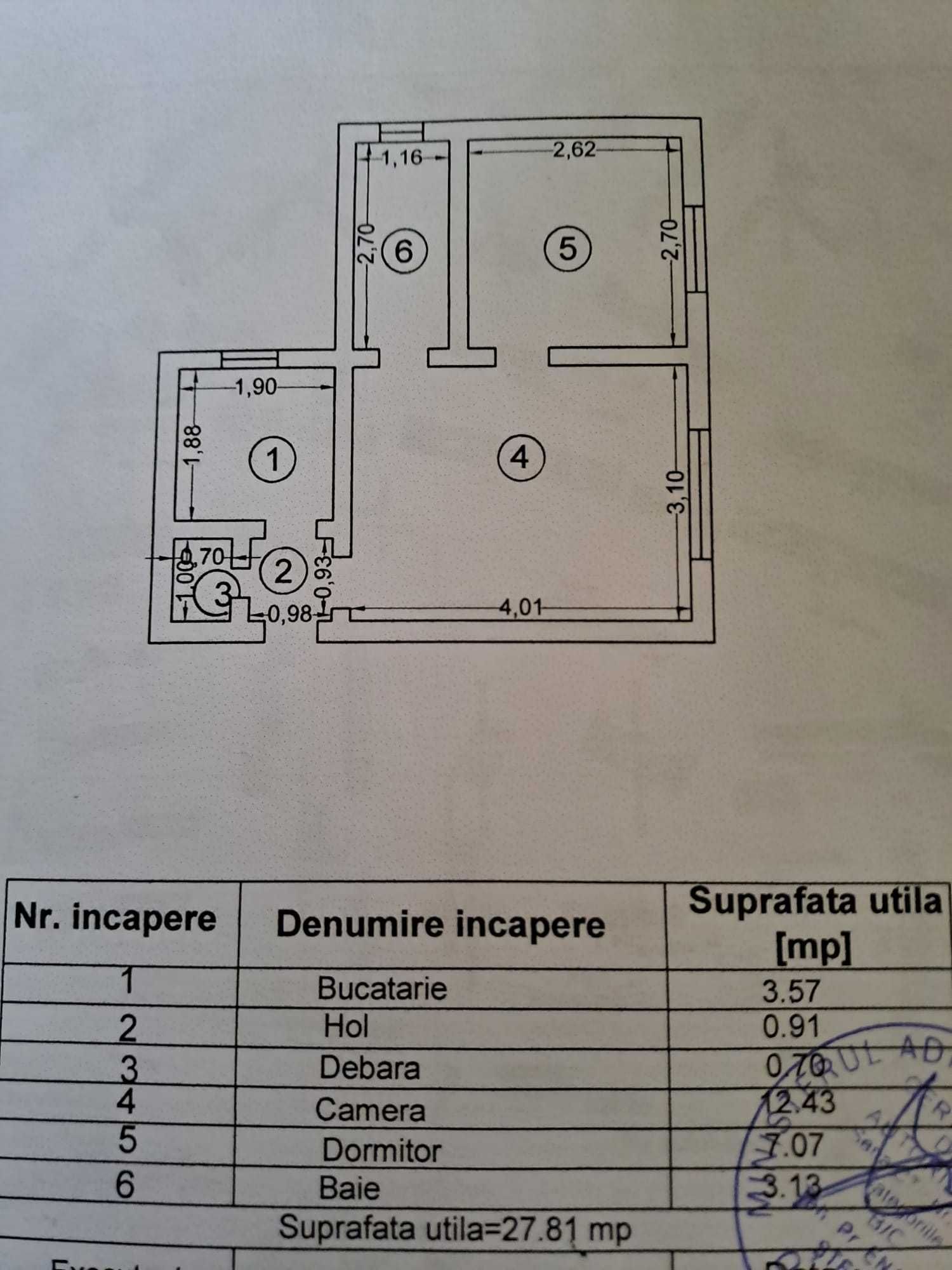 Tomis Nord apartament 2 camere mobilat