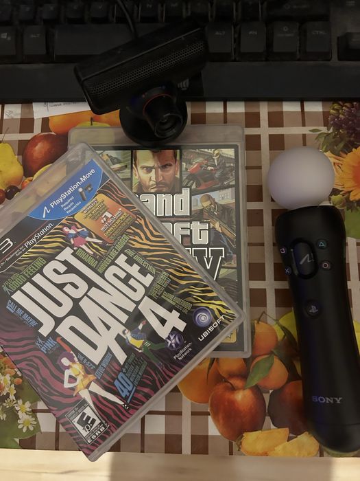set ps move + camera + jocuri just dance gta 4