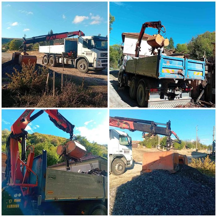 Услуги с автокран и самосвал