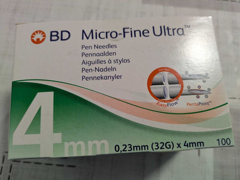 BD Micro-Fine Ultra Ace pentru pen insulina 4mm x 0,23mm (32G) 4 buc.