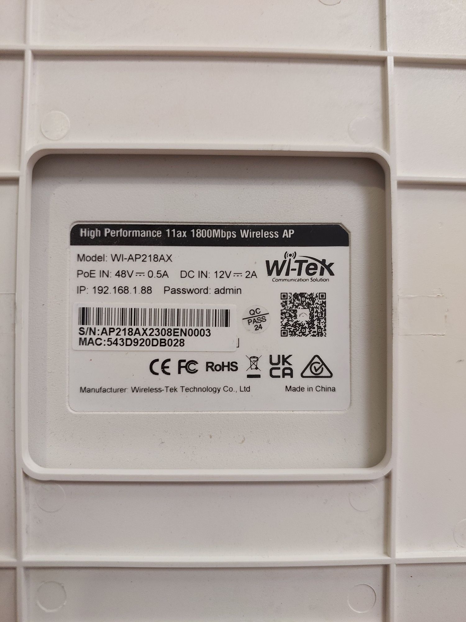 WiFi станция WI-TEK.