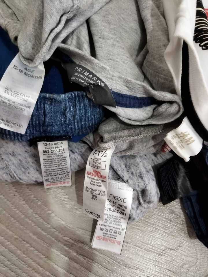 Lot ieftin tricouri pantaloni mărime 86 baiatl 12-18 luni H&M Next