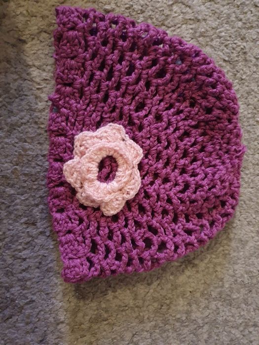 Caciula caciulita boneta basca palarie crosetata manual pt 2 ani bebe