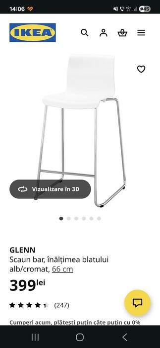 Scaun de masa sau bar