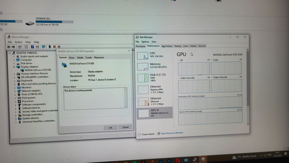 Gtx 650 in stare perfecta